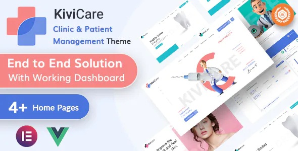 KiviCare Medical Clinic & Patient Management WordPress Theme